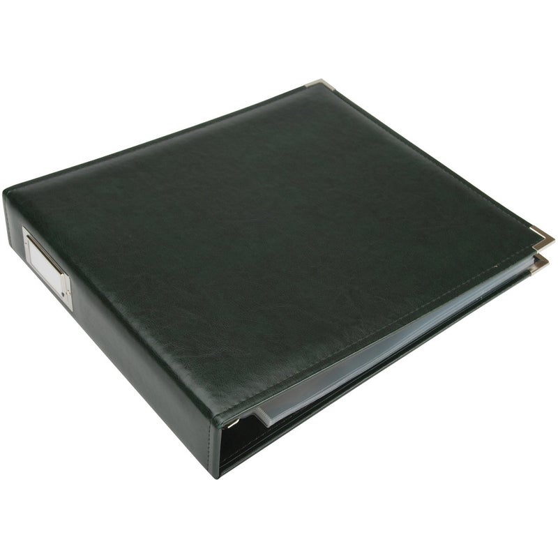 We R Memory Keepers 12x12 Photo Album Forest Green Protect Memories & Photos, Acid-free Faux Leather, Snag-free Rings, Includes 5 Page Protectors, Scrapbooking - Image 2